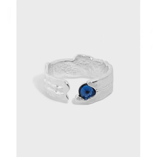 Friend's Irregular Round CZ Adjustable Ring
