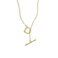 Irregular OT Shape Sterling Silver Necklace
