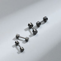 Dot Disc Stud Earrings, 925 Sterling Silver