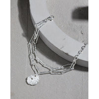 Double Layer Lotus Leaf 925 Sterling Silver Bracelet