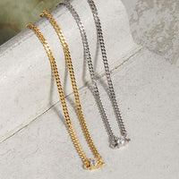 Cut Cuban Link Curb Bracelet with Round Crystal, 925 Sterling Silver