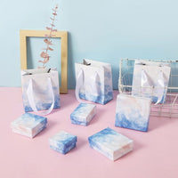 Blue Sky Cloud Kraft Jewelry Box