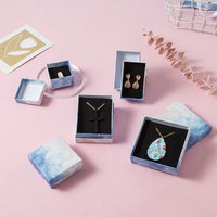 Blue Sky Cloud Kraft Jewelry Box