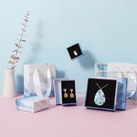 Blue Sky Cloud Kraft Jewelry Box