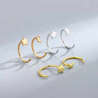 Mini Crystal Shape Hoop Earrings