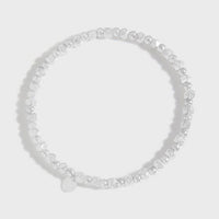 Geometry Irregular Coin 925 Sterling Silver Bracelet