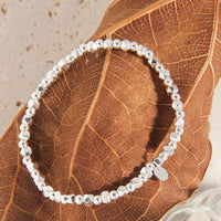 Geometry Irregular Coin 925 Sterling Silver Bracelet