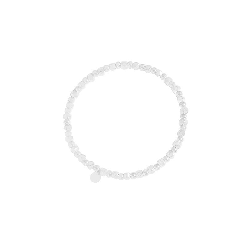 Geometry Irregular Coin 925 Sterling Silver Bracelet