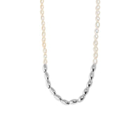 Asymmetry Oval Natural Pearl Waterdrop Necklace