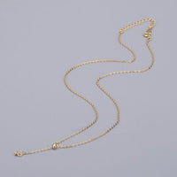 Y-Shape Adjustable Rolo Chain Necklace 410mm 925 Sterling Silver