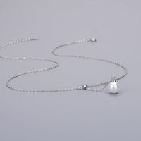 Y-Shape Adjustable Rolo Chain Necklace 410mm 925 Sterling Silver