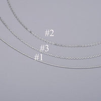 925 Sterling Silver Box Rolo Chain Bracelet