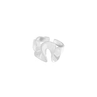 Party Flounce Skirt Adjustable Ring, 925 Sterling Silver