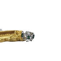 Vintage Green Oval Crystal Sterling Silver Adjustable Ring