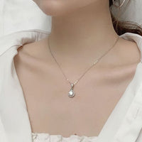 Holiday Waterdrop Moissanite Crystal Necklace