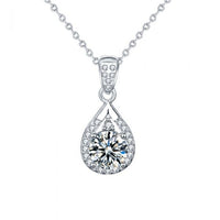 Holiday Waterdrop Moissanite Crystal Necklace