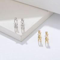 Double Layer 925 Sterling Silver Non-Pierced Earrings