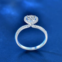 Honey Moon Moissanite Heart Ring