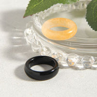 Natural Agate Jade Sterling Silver Adjustable Ring