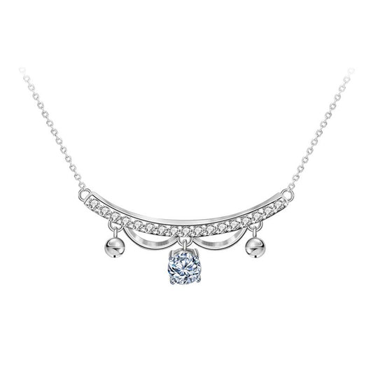 Moissanite CZ Lace Drop Tassel Necklace