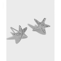 Mini Irregular Star Sterling Silver Stud Earrings