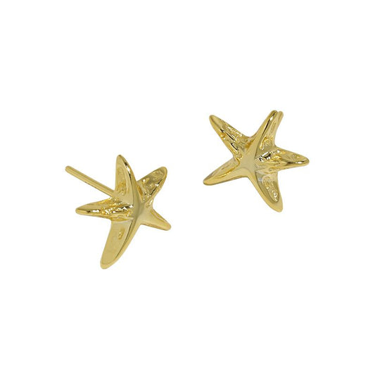 Mini Irregular Star Sterling Silver Stud Earrings