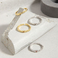 Irregular Round Crystal Branch Adjustable Ring