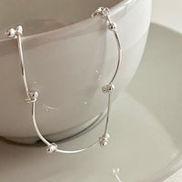 Irregular Beads Bracelet, 925 Sterling Silver