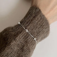 Irregular Beads Bracelet, 925 Sterling Silver