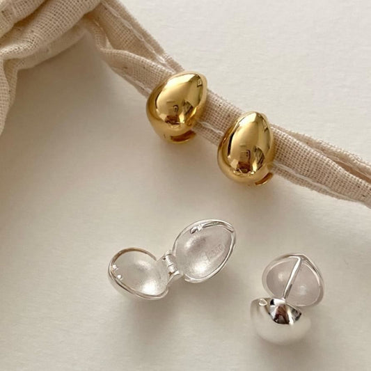 Waterdrop 925 Sterling Silver Hoop Earrings