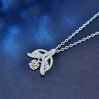 Moissanite Crystal Eiffel Tower Necklace