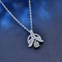 Moissanite Crystal Eiffel Tower Necklace