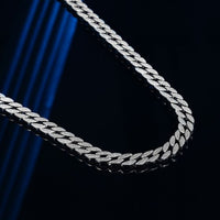 Men's Cubic Hollow Chain Necklace, 925 Sterling Silver