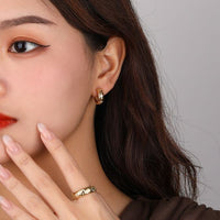 Crystal Star and Moon Huggie Hoop Earrings