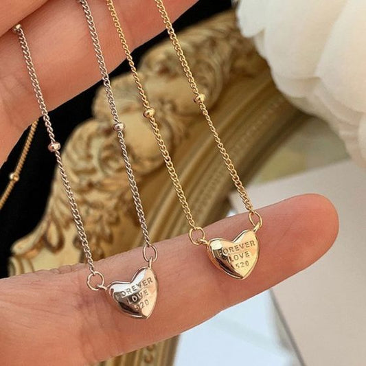 Forever Love 520 Heart Necklace, 925 Sterling Silver