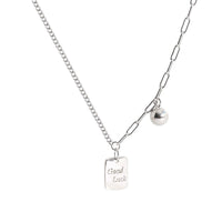 Good Luck Rectangle Drop Necklace
