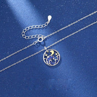 Mountains and Sea Waves Promise Necklace