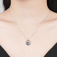 Mountains and Sea Waves Promise Necklace