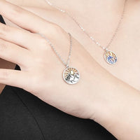 Mountains and Sea Waves Promise Necklace