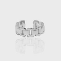 Fashion Box Chain Non-Pierced Earring, 925 Sterling Silver (Single)