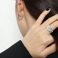 Fashion Box Chain Non-Pierced Earring, 925 Sterling Silver (Single)