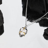 Minimalist Embrace Heart Necklace