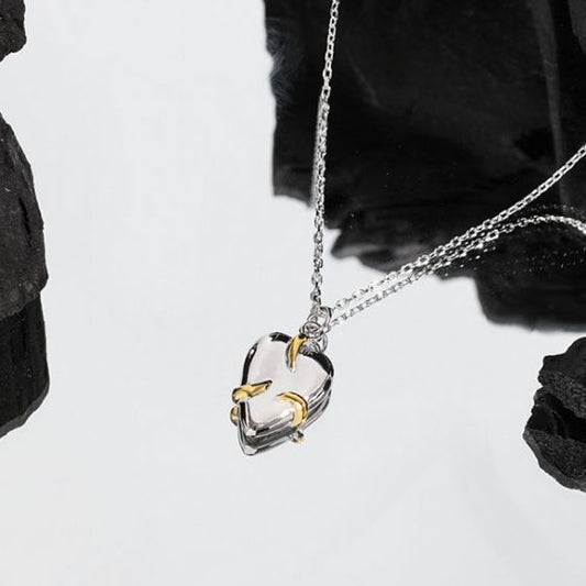 Minimalist Embrace Heart Necklace