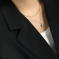 Minimalist Embrace Heart Necklace