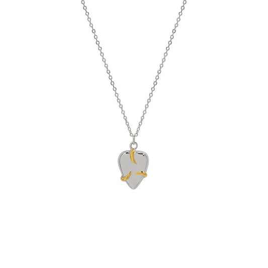 Minimalist Embrace Heart Necklace
