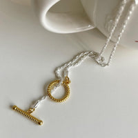 Simple OT Shape 925 Sterling Silver Necklace