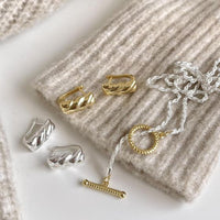 Simple OT Shape 925 Sterling Silver Necklace