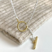 Simple OT Shape 925 Sterling Silver Necklace