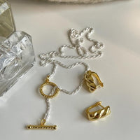 Simple OT Shape 925 Sterling Silver Necklace
