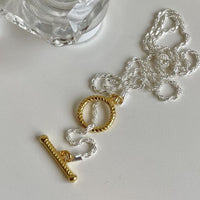 Simple OT Shape 925 Sterling Silver Necklace